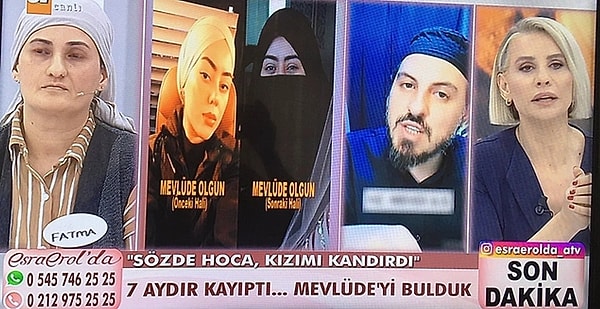 Programa başvuran bir anne, kızı Mevlüde'nin kendisini mehdi olarak tanıtan Mustafa Çabuk adlı bir kişiyle kaçtığını ve bu kişinin bir termal otelde genç kızlardan oluşan bir harem kurduğunu anlattı.