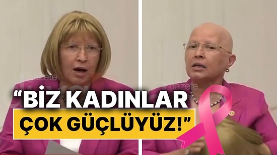 CHP Tekirdağ Milletvekili Nurten Yontar Peruğunu Çıkararak Meme Kanserine Dikkat Çekti