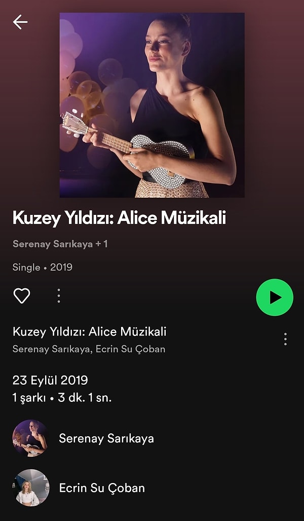 ‘Alice’teki rol arkadaşı Serenay Sarıkaya'yı örnek aldığını belirten Çoban, birçok fenomen gibi müzik dünyasına adım atmış isimlerden.