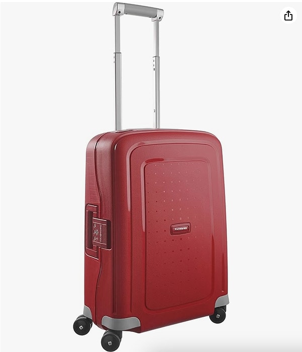 1. Samsonite Unisex S'CURE Valiz gündelik - Crimson Red