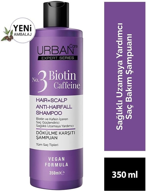 3. Urban Care Expert Biotin & Kafein Şampuan