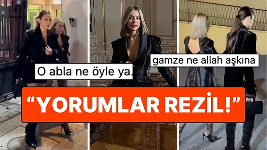 Hande Erçel'in Ablası Gamze Erçel'in Yüksek Topukluyla Yürümekte Güçlük Çekmesi Birilerine Fena Battı