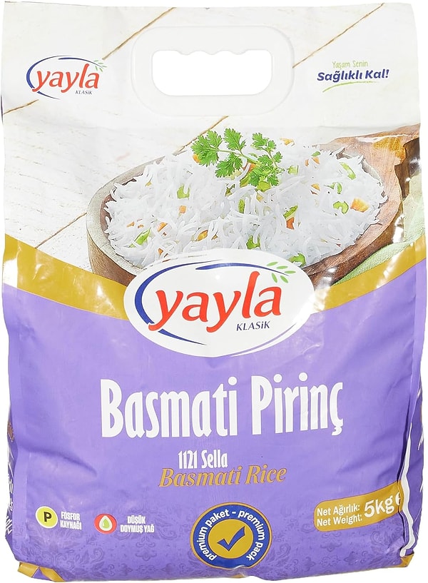 Yayla Basmati Pirinç 5kg