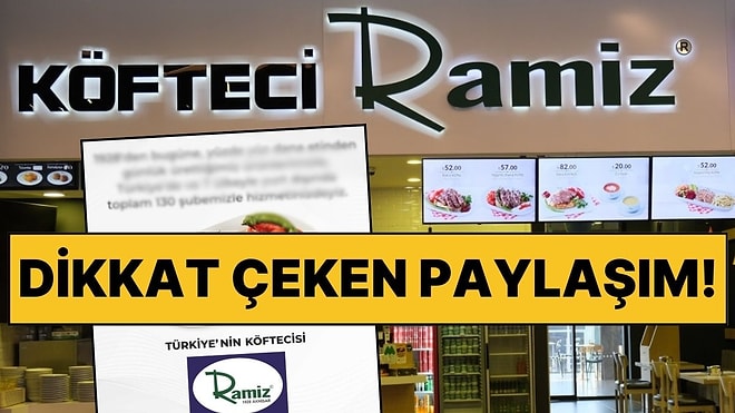 Türkiye'nin Konuştuğu Köfte Krizi Sonrası Köfteci Ramiz'den Dikkat Çeken Paylaşım!