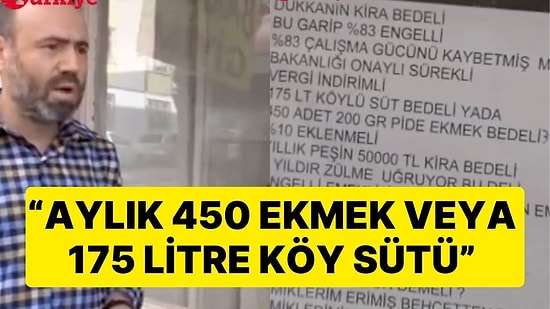 Elazığ'da Bir Kişi Dükkanını Takas Usulü Kiraya Vermek İstedi! "Aylık 450 Ekmek veya 175 Litre Köy Sütü"