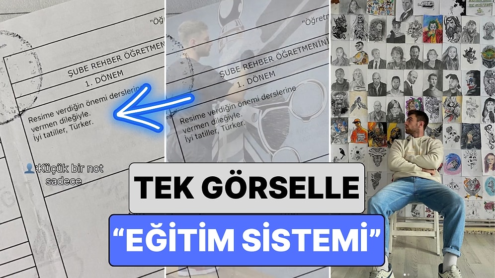 Bir Resim Sanatçısı Tek Görselle Ülkemizdeki Eğitim Sistemini Özetledi: "Resime Verdiğin Önemi Derslerine..."