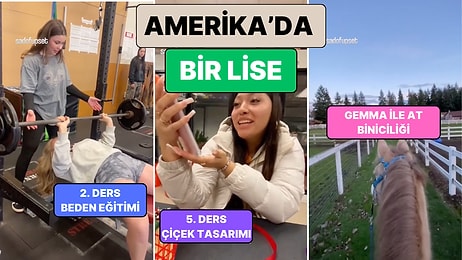 Amerika'da Bir Lise'de Öğrenim Gören Bir Öğrenci Gün İçinde Gördüğü Dersleri Paylaştı