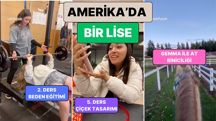 Amerika'da Bir Lise'de Öğrenim Gören Bir Öğrenci Gün İçinde Gördüğü Dersleri Paylaştı