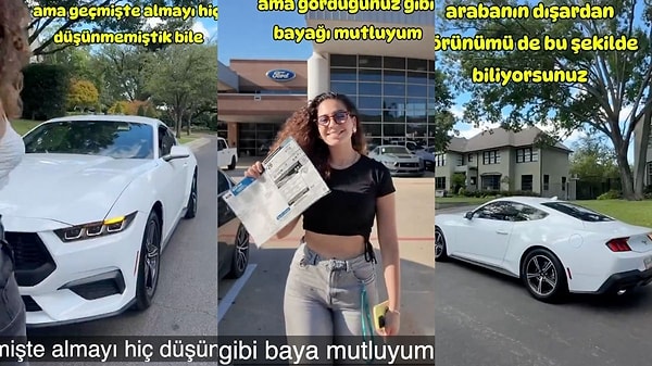 ABD'nin Dallas eyaletinde bir Ford bayiine giden genç kadın, 2024 model Mustang aracı 2 bin 500 dolarlık indirimle birlikte 30 bin liraya aldığını söyledi.