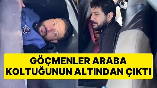 Göçmen Kaçakçılığı Operasyonunda Şaşkına Çeviren Görüntü: Göçmenler Araba Koltuğunun Altından Çıktı