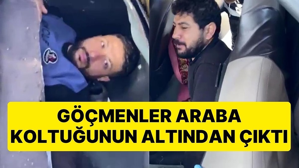 Göçmen Kaçakçılığı Operasyonunda Şaşkına Çeviren Görüntü: Göçmenler Araba Koltuğunun Altından Çıktı