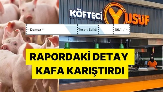 Kafaları Karıştıran Soru: Köfteci Yusuf'un Raporundaki Binde 1 Domuz Eti İfadesi Ne Demek?
