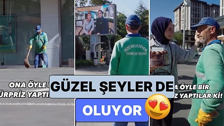 Temizlik Görevlisi Bir Babaya Kızı ve Eşi Tarafından Yapılan Sürpriz Şu Karanlık Günlerde Kalpleri Isıttı