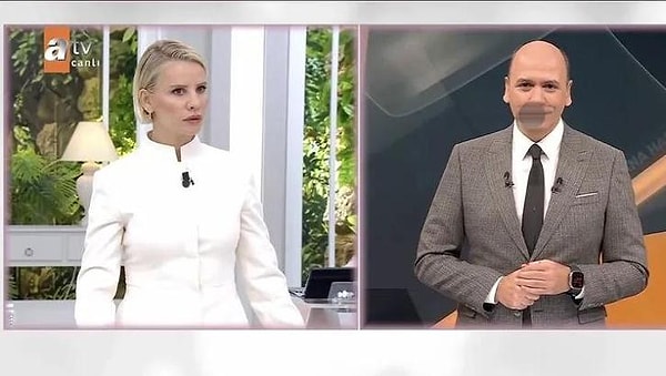 atv Ana Haber Bülteni sunucusu Cem Öğretir, dün haberler öncesinde Esra Erol'un canlı yayınına dahil olmuş ve konuşurken burnu kanamaya başlamıştı.