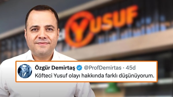 Ürünlerinde domuz eti kullanması sonrasında ülke gündemine oturan Köfteci Yusuf hakkında bir açıklama da Özgür Demirtaş’tan geldi. Demirtaş, “Köfteci Yusuf olayı hakkında farklı düşünüyorum” diyerek “Bu işin altından mafyavari gruplar çıkabilir mi?” Sorusunu sordu.