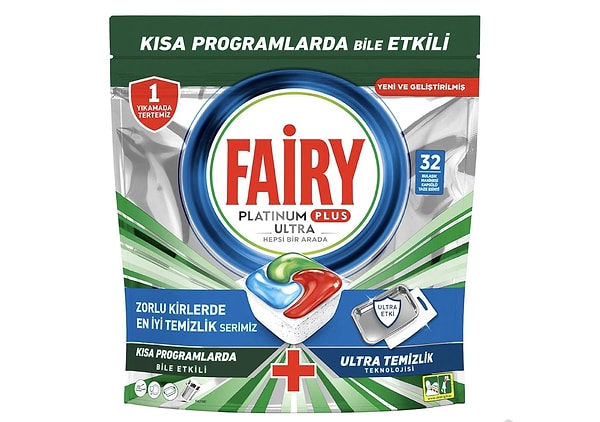 Fairy Platinum Plus Ultra Temizlik Bulaşık Makinesi Deterjanı Kapsülü