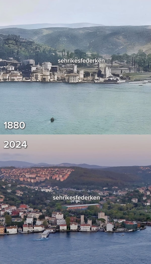 10. 1880-2024 Anadolu Hisarı'nın 144 yıllık değişimi