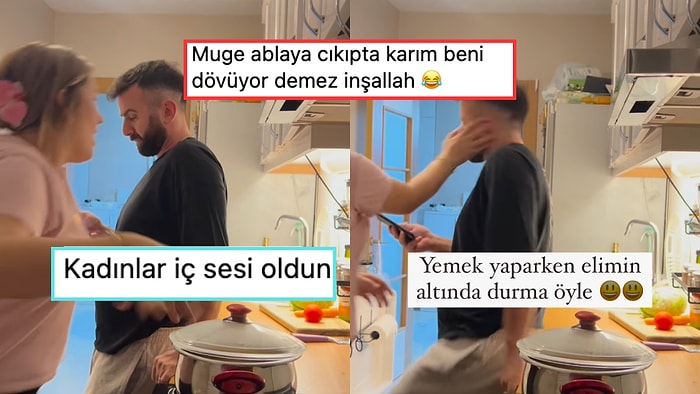 Yemek Yaparken Başınızda Duran Eşinize Vereceğiniz Tepkiler