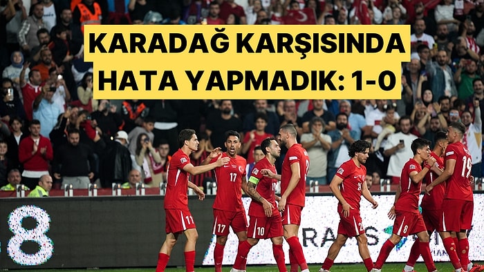 A Milli Takım Samsun'da Oynanan Maçta Karadağ'ı 1-0 Mağlup Etti