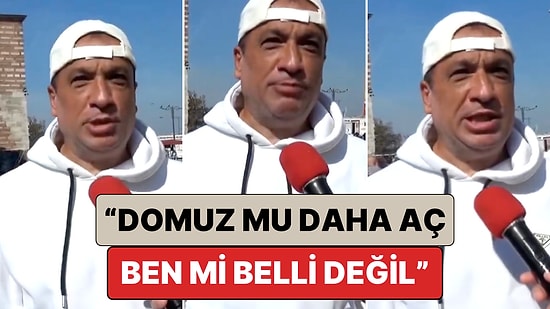 Vatandaşın Sokak Röportajında “10 Bin Dolar Karşılığında Domuz Eti Yer misiniz?” Sorusuna Yanıtı Viral Oldu