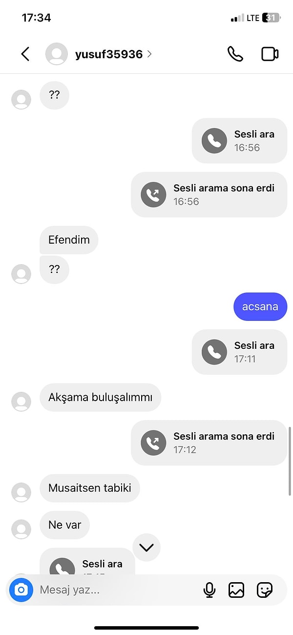 Sahte hesaptan anbean kullanıcının neler yaptığını takip eden kişi görenlerin kanını dondurdu.