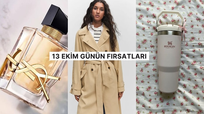 Bugün İndirimde Neler Var? Yves Saint Laurent Libre'den Mango Trençkota 13 Ekim 2024 Günün Fırsatları