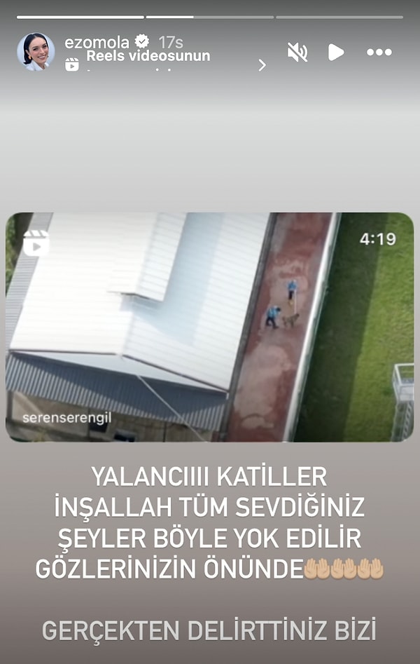 İğneyle öldürülen hayvanların dronela çekilmiş görüntülerinin ortaya çıkmasıyla ağzını açıp gözünü yuman ünlü oyuncudan "Yalancı katiller" çıkışı geldi.