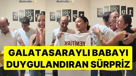 Galatasaraylı Babayı Duygulandıran Sürpriz: Kargo Açılışı Yapıp O Anları Kaydettiler