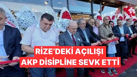 Rize'deki Açılış AK Parti'yi Karıştırmıştı, Katılanlar Disipline Sevk Edildi