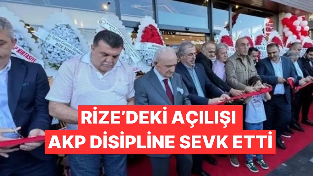 Rize'deki Açılış AK Parti'yi Karıştırmıştı, Katılanlar Disipline Sevk Edildi