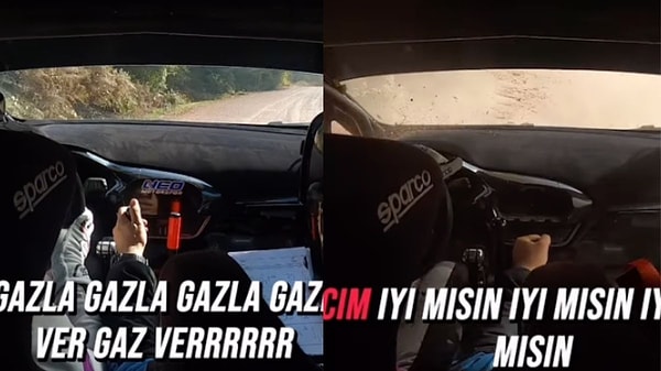 Kocaeli Rallisi'nde co-pilot eşinin tavsiyesi üzerine viraja hızlı giren engelli kadın ralli pilotu Kübra Denizci Keskin takla attı. Kaza anında eşine "Karıcığım iyi misin?" diyerek seslenen co-pilot izleyenleri duygulandırdı.