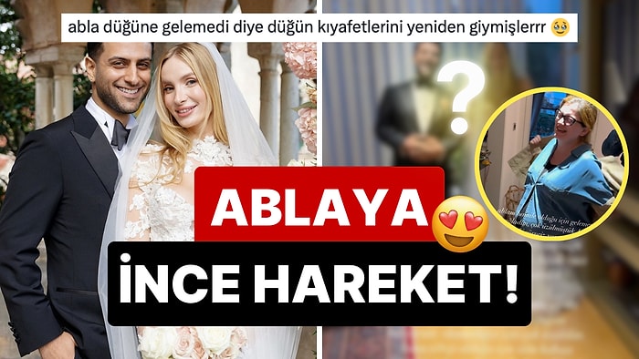 Reynmen ve Emire Cansu'dan Hamile Olduğu İçin İtalya'daki Düğüne Katılamayan Ablaya Büyük Jest!