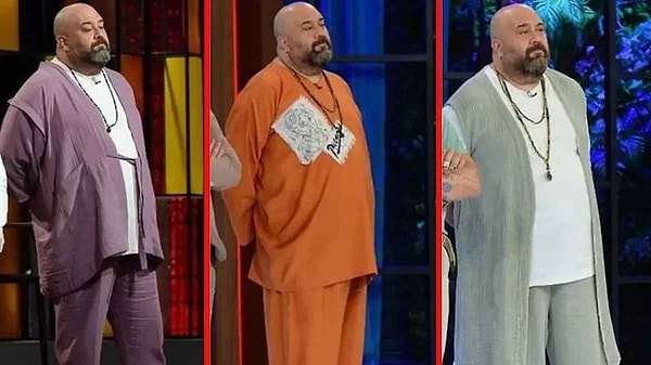 TV8'in sevilen yarışması MasterChef'in en çok konuşulanlarından biri Şef Somer Sivrioğlu'nun kombinleri.