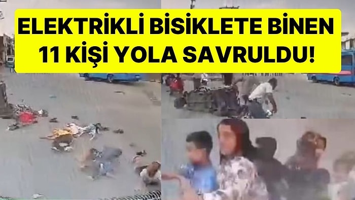 Adana'da Akılalmaz Trafik Kazası: Dolmuşun Çarptığı 3 Tekerlekli Bisiklette Bulunan 11 Kişi Yaralandı