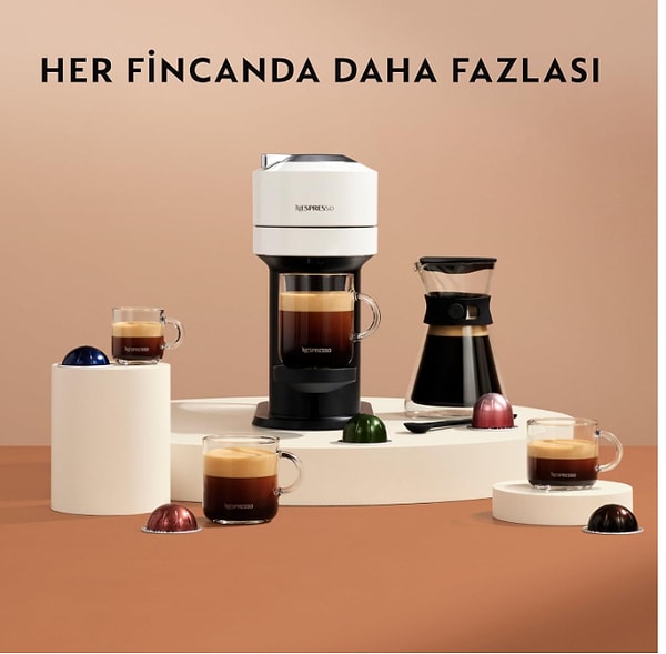 13. Nespresso Vertuo Next Premium Kahve Makinesi, Kahverengi