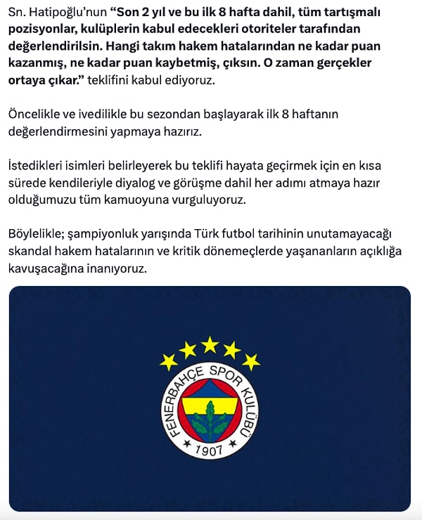 Açıklamanın devamı şu şekilde: