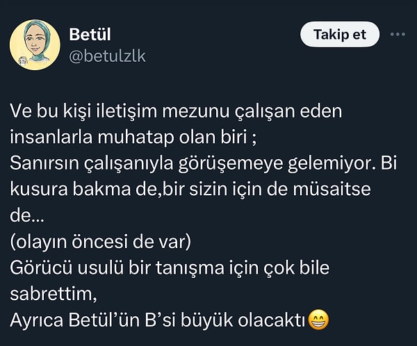 Bu da Betül'ün hikayesi...