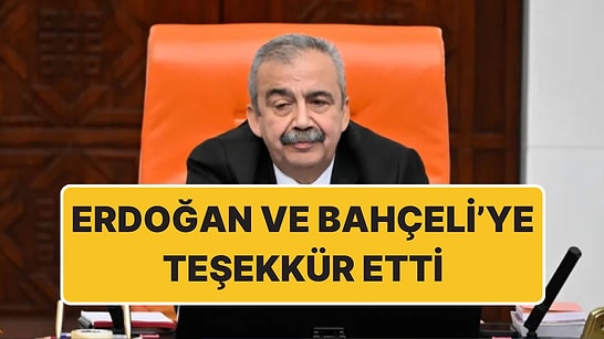 Sırrı Süreyya Önder’den Cumhurbaşkanı Erdoğan ve Devlet Bahçeli’ye Teşekkür