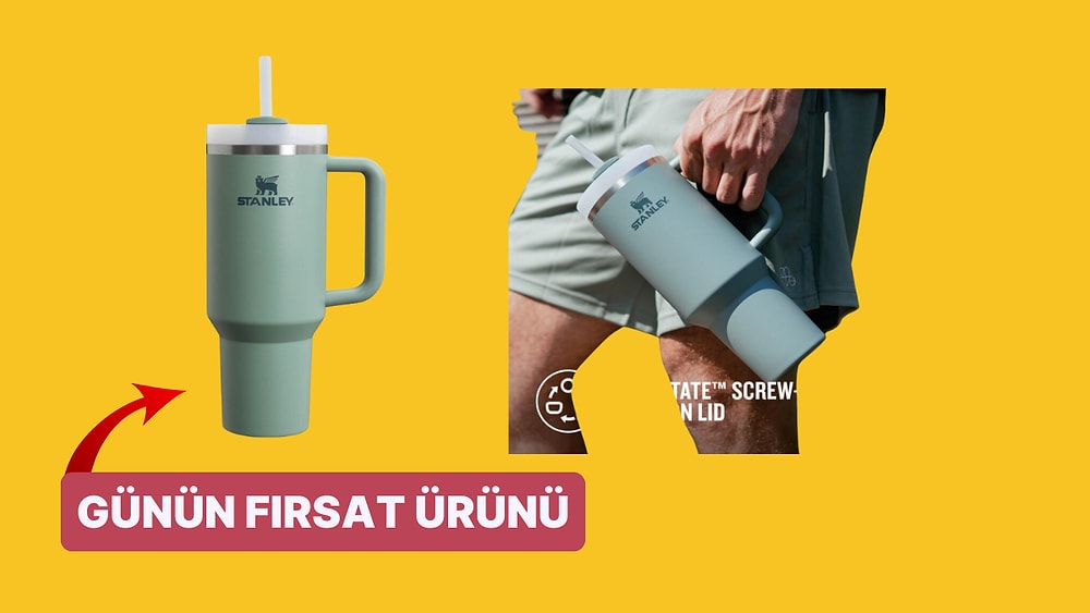 Günün Fırsatı: Herkesin Beklediği Yeşil Stanley Quencher Pipetli Termos Bardak İndirimde!