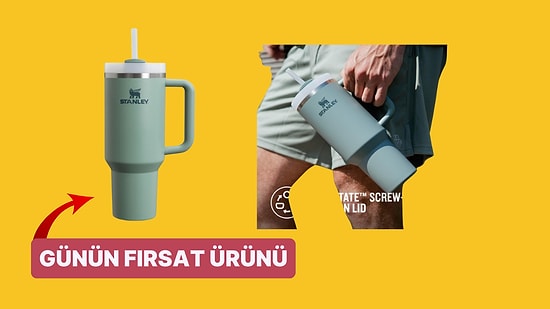 Günün Fırsatı: Herkesin Beklediği Yeşil Stanley Quencher Pipetli Termos Bardak İndirimde!