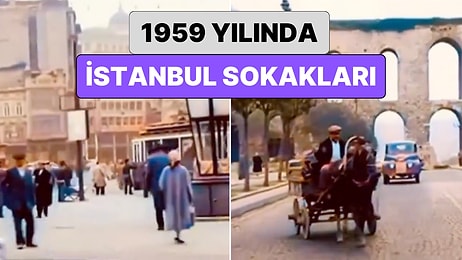 1959 Yılında İstanbul Sokaklarında Çekilmiş Görüntüler Sizi Küçük Bir Zaman Yolculuğuna Çıkaracak