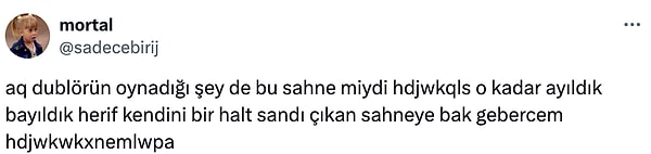 Meğer biz daha temposu yüksek bir bölüm beklerken dublör Cüneyd'in kendiyle yüzlaştiği sahnede rol almış.