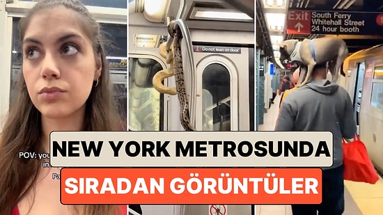 New York Metrosu'nda Gördüğü İlginç Görüntüleri Paylaşan Bir Kadının Yeni Videosu da Akıl Tutulması Yaşattı