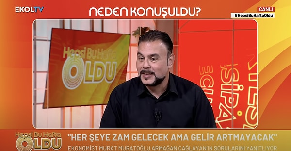 Muratoğlu, ekonomiye dair değerlendirmelerde bulunurken 2025 yılı öngörülerini de paylaştı.