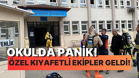 Özel Kıyafetli Ekipler Olay Yerine Geldi! Okulda Cıva Tüpü Kırılınca Öğrenciler Hastanelik Oldu