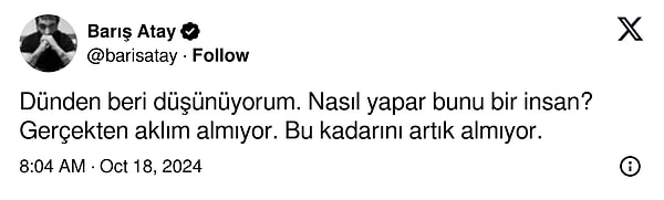 "Nasıl yapar bunu bir insan?" 👇