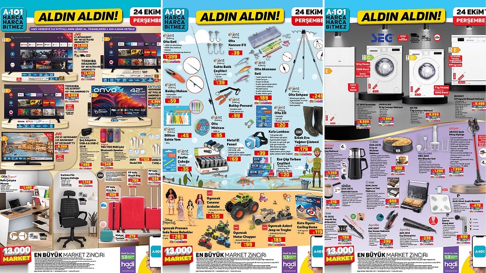 A101'e 4 Tekerlekli Valiz Seti Geliyor! 24 Ekim 2024 A101 Aldın Aldın Kataloğu