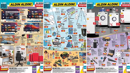 A101'e 4 Tekerlekli Valiz Seti Geliyor! 24 Ekim 2024 A101 Aldın Aldın Kataloğu