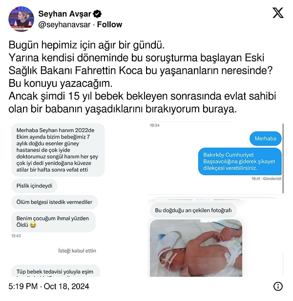 Avşar'ın paylaşımı şöyle👇🏻