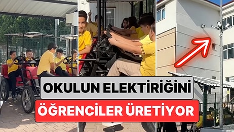 Kocaeli'de Bir Okuldan Yaratıcı Proje: Okulun Elektriğini Teneffüste Çocuklar Üretiyor